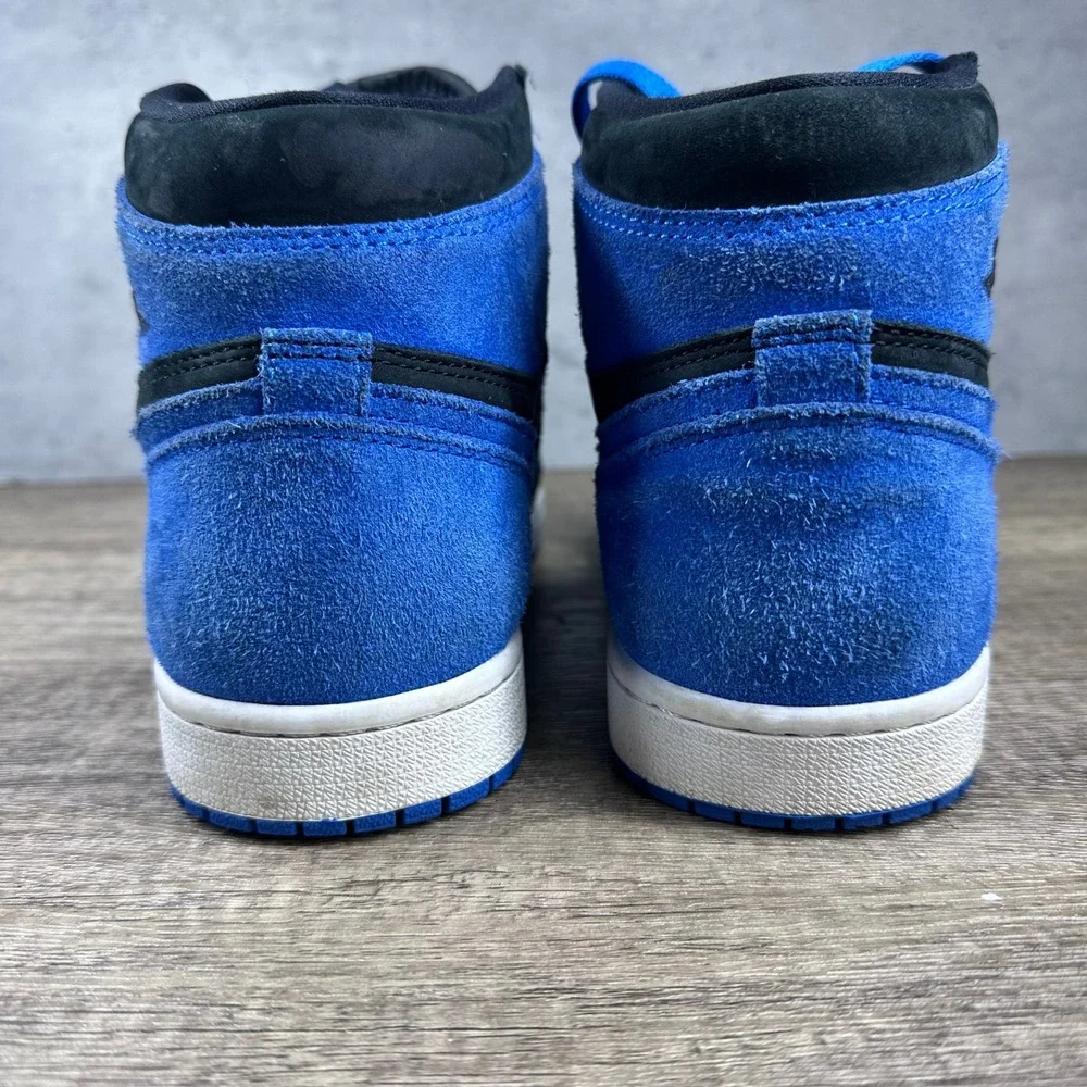 Nike~Men's~Air Jordan 1 Retro OG High Royal Reimagined Suede Sneakers~Size 8‎